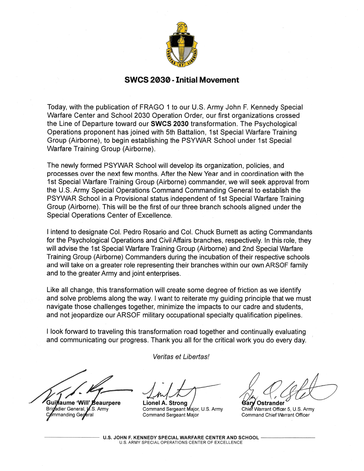 SWCS 2030 Transformation